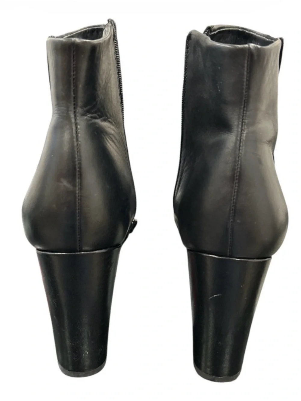 Clarks Kaylin Fern Womens Black Leather Ankle & Booties Boots Size 10.5W